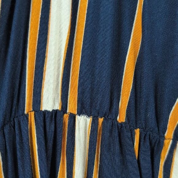 Roxy Sunset Beauty Midi Dress In blue Macy Stripe Size L - Picture 10 of 12